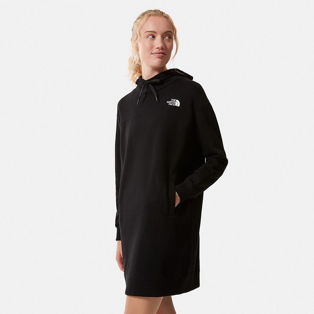 The North Face Dress Womens Australia - The North Face Zumu Hooded Black (BRC-697380)